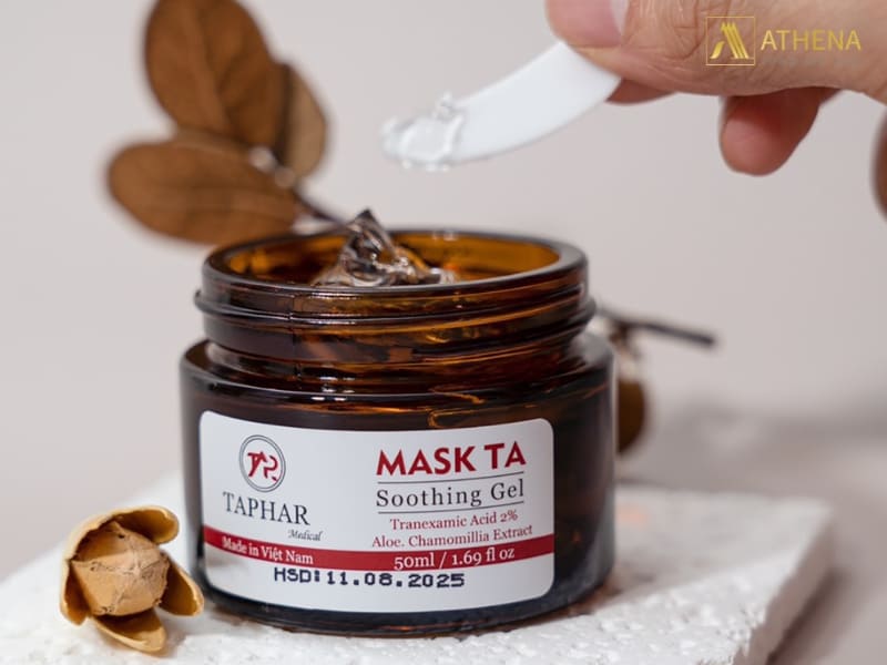 Mask TA Soothing Gel có tác dụng làm dịu da sau peel hiệu quả