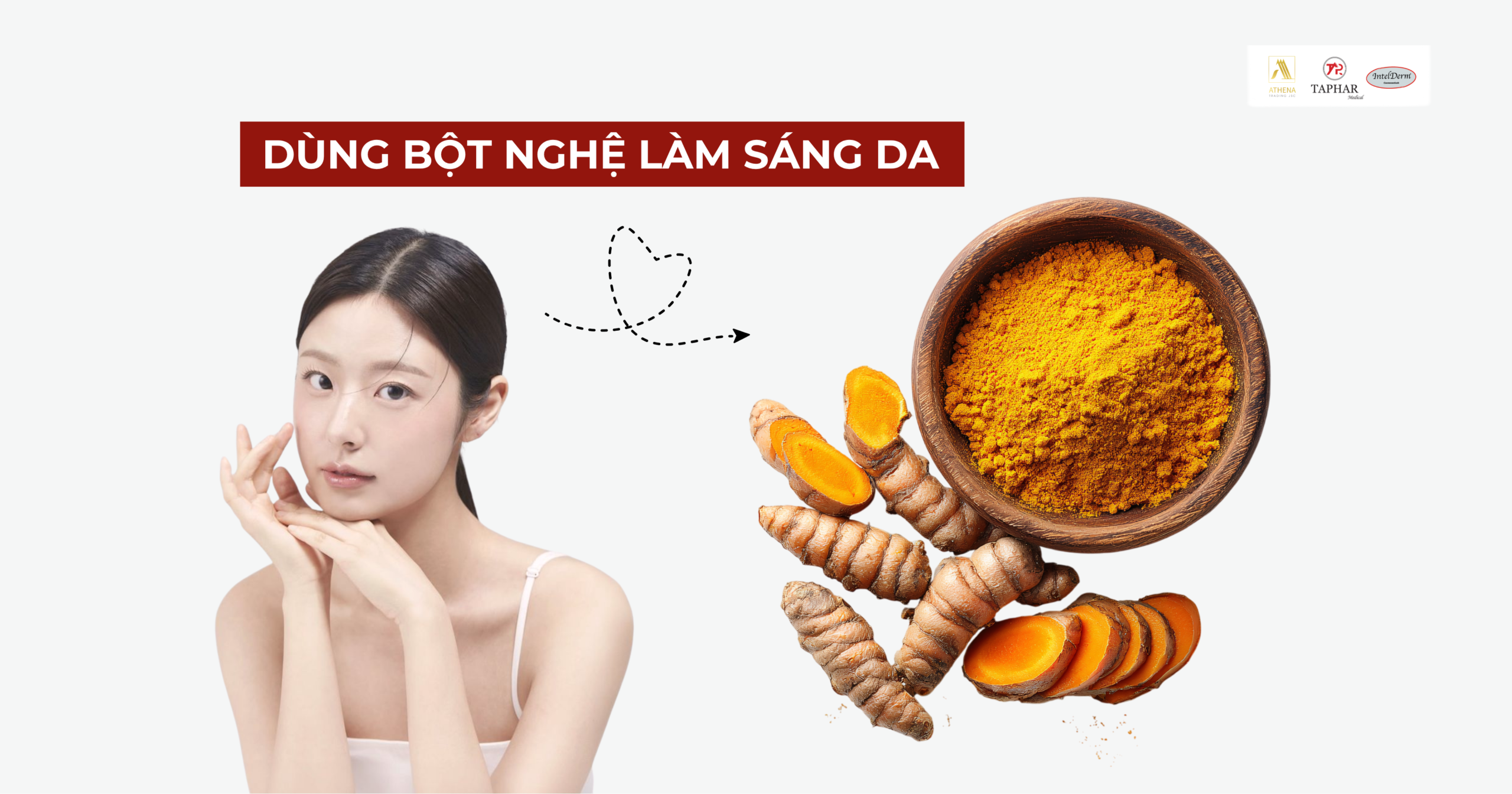 Cách làm trắng da toàn thân tự nhiên hiệu quả bằng mặt nạ tinh bột nghệ