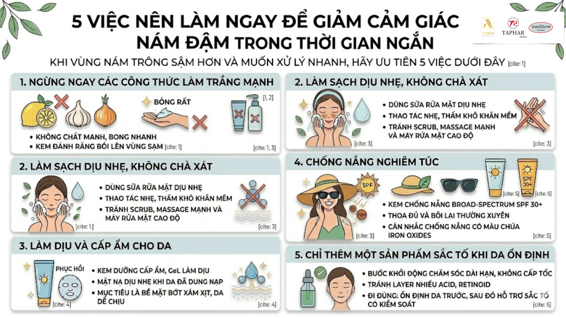5 việc nên làm khi vùng nám trông đậm hơn