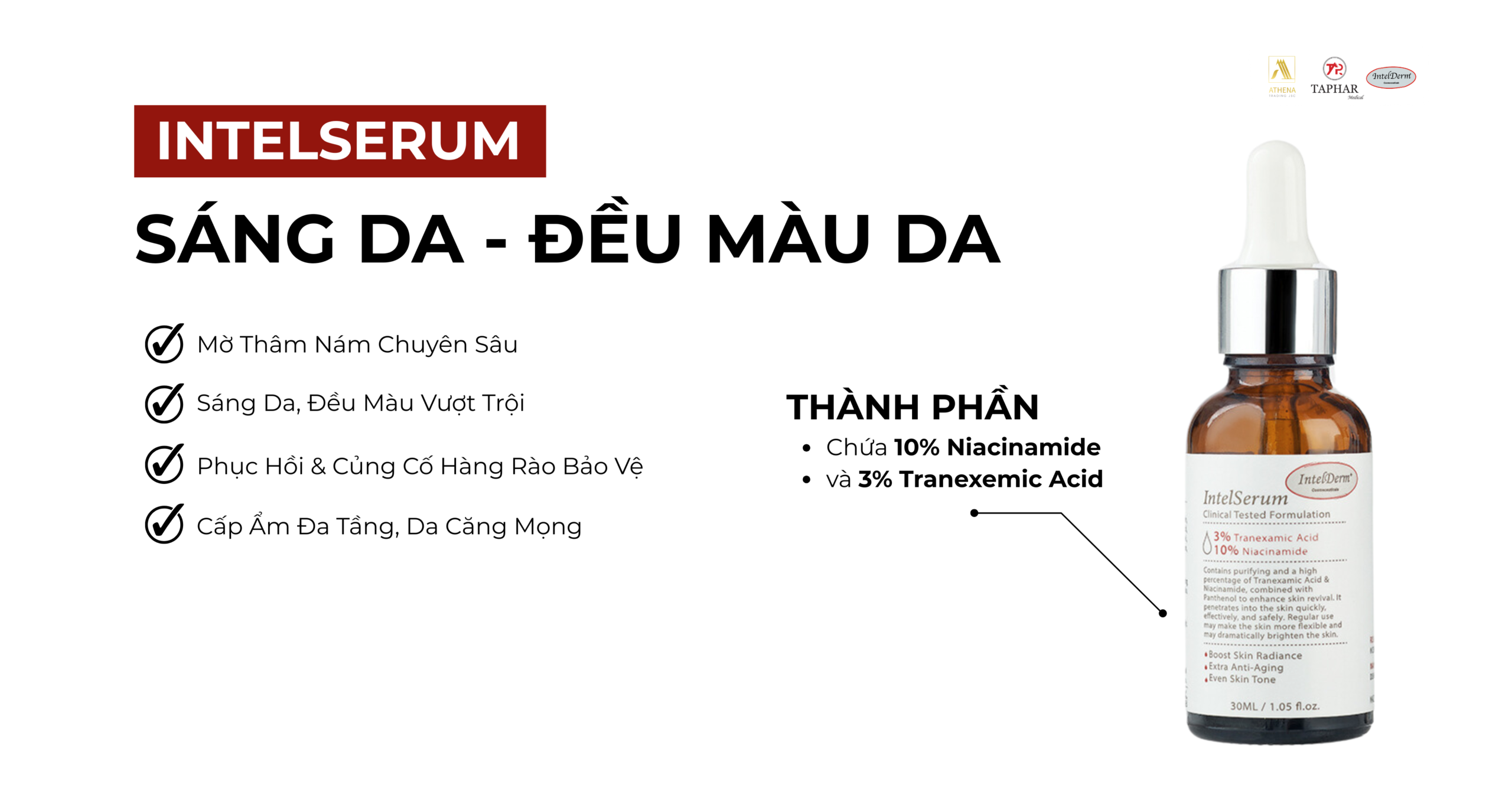 IntelSerum cho da sạm nám và không đều màu 
