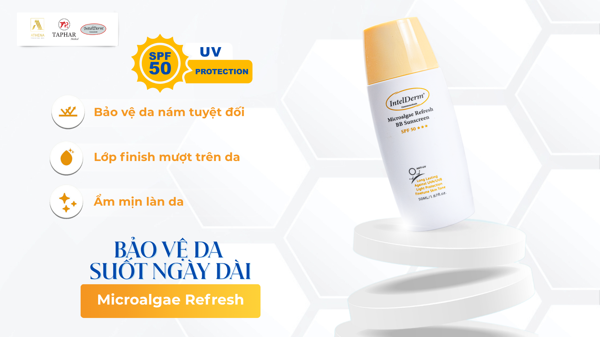 Microalgae Refresh BB Sunscreen SPF50*** - Kem chống nắng bảo vệ da Nám