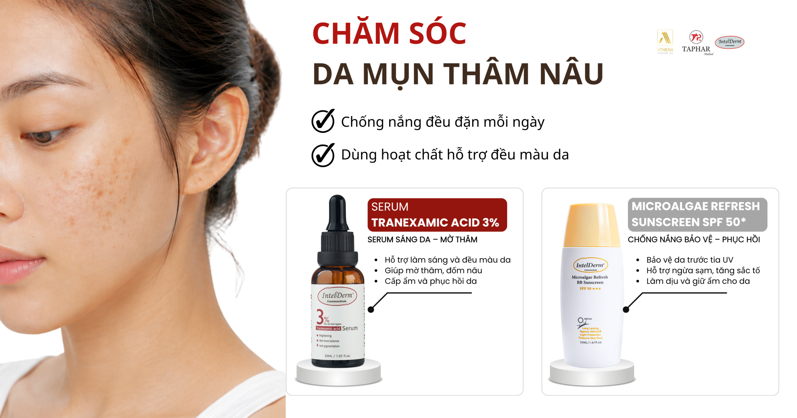 cách chăm sóc mụn thâm nâu sau mụn