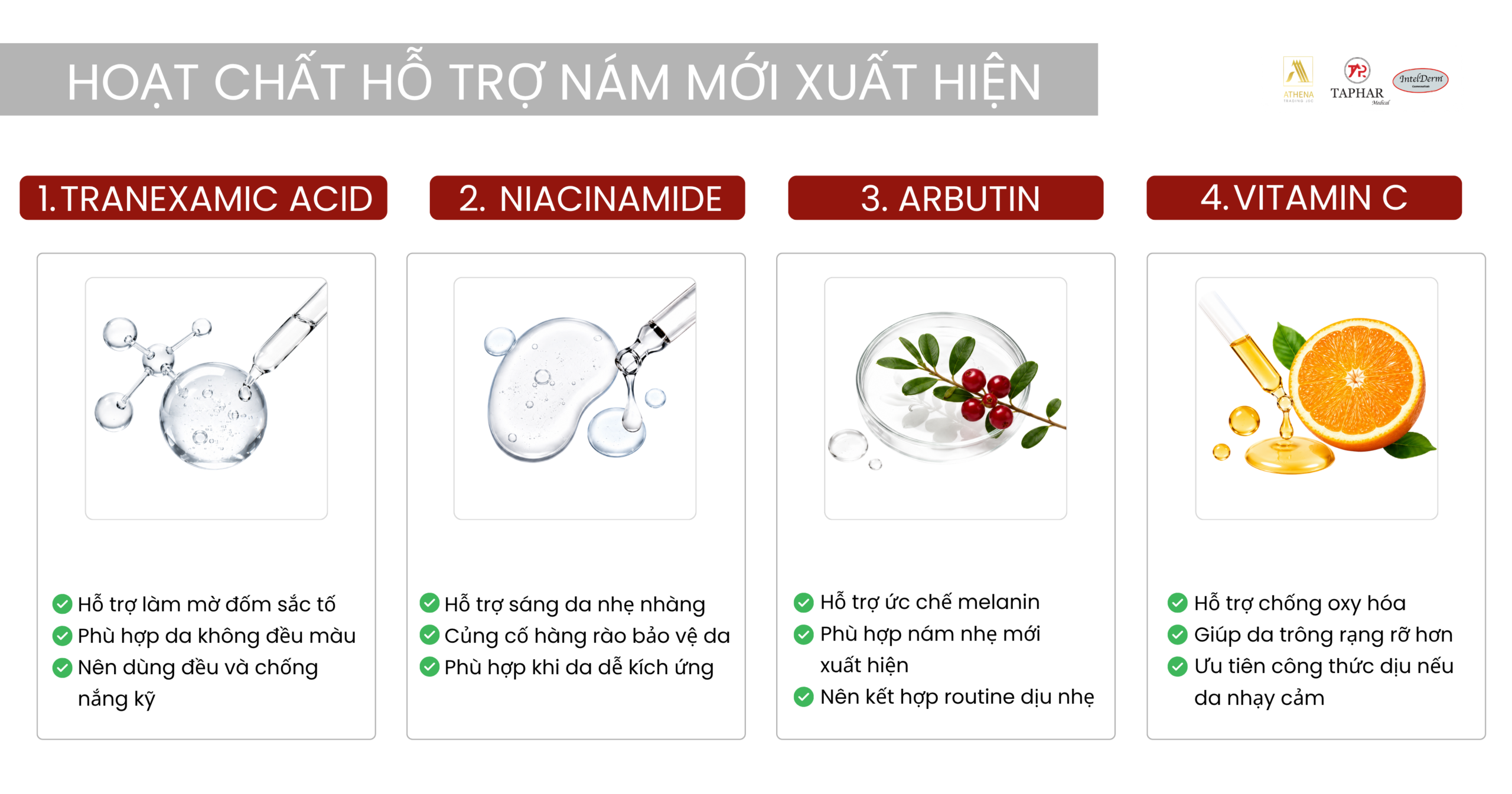 nám mới xuất hiện nên dùng gì