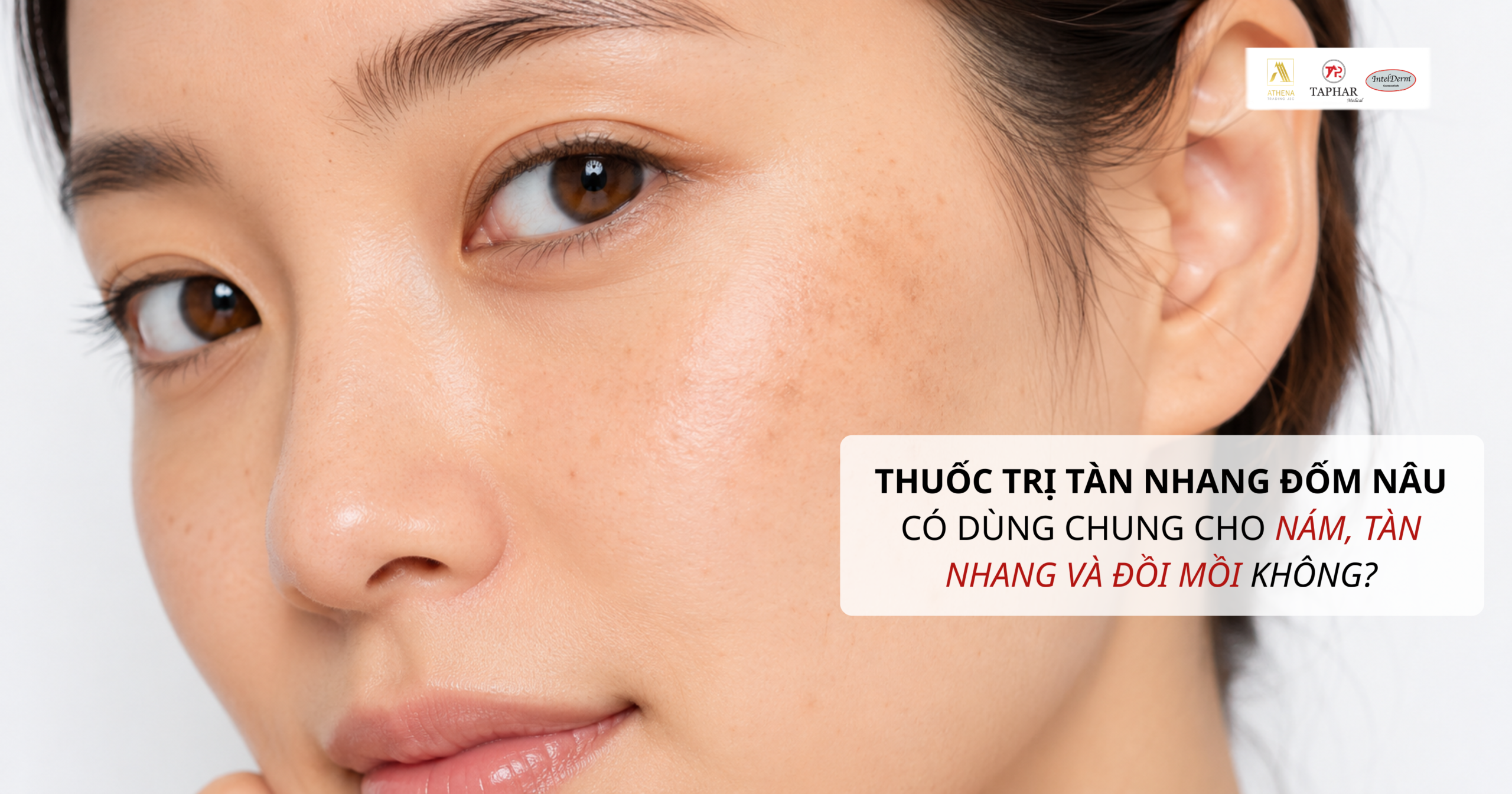 thuốc trị tàn nhang đốm nâu có dùng chung không