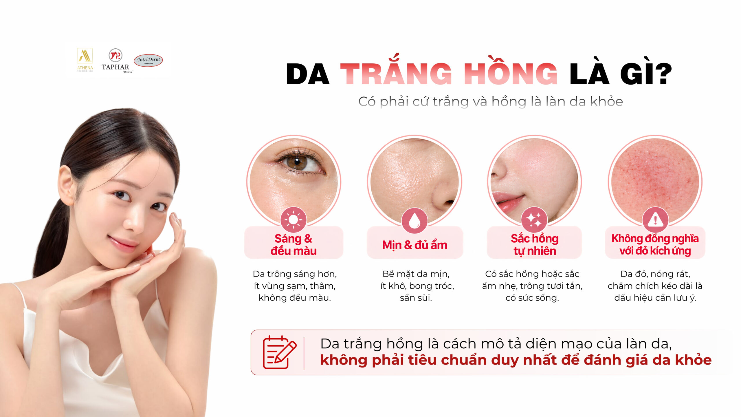 Da trắng hồng là gì và có phải dấu hiệu của làn da khỏe