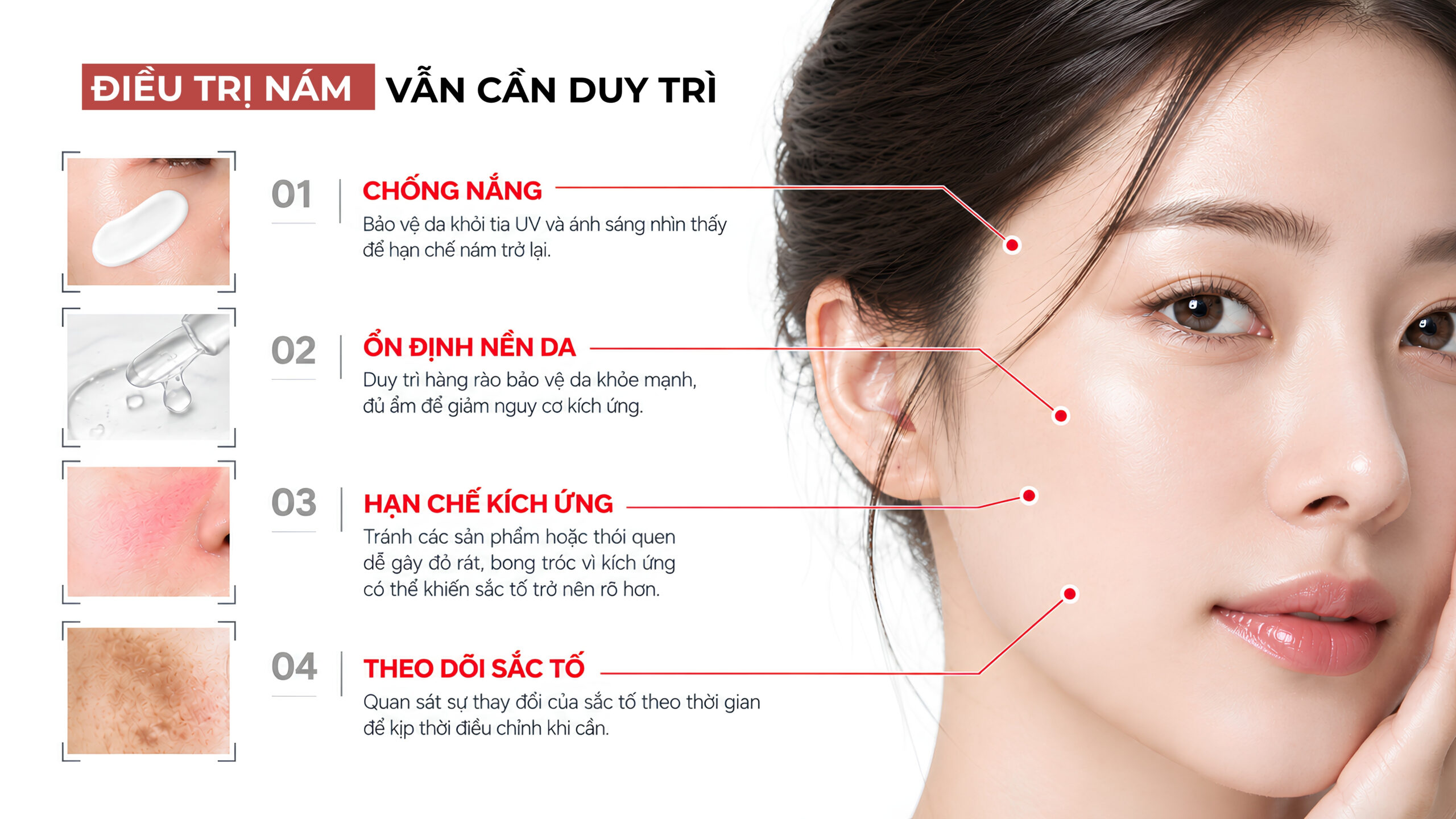 Điều trị nám gồm những giai đoạn nào và vì sao dễ tái phát