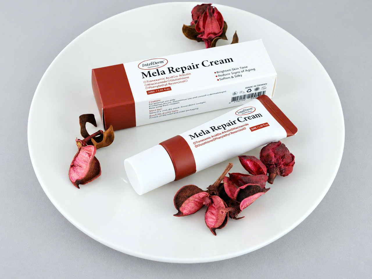 MELA REPAIR CREAM 30ML – KEM SÁNG DA, GIẢM SẮC TỐ ĐA CƠ CHẾ & HỖ TRỢ GIẢM THÂM NÁM4