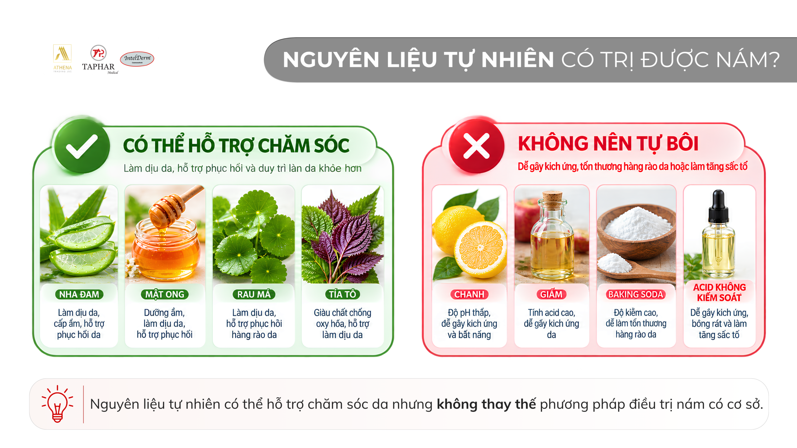 Cách trị nám bằng nguyên liệu tự nhiên và những nguyên liệu cần tránh