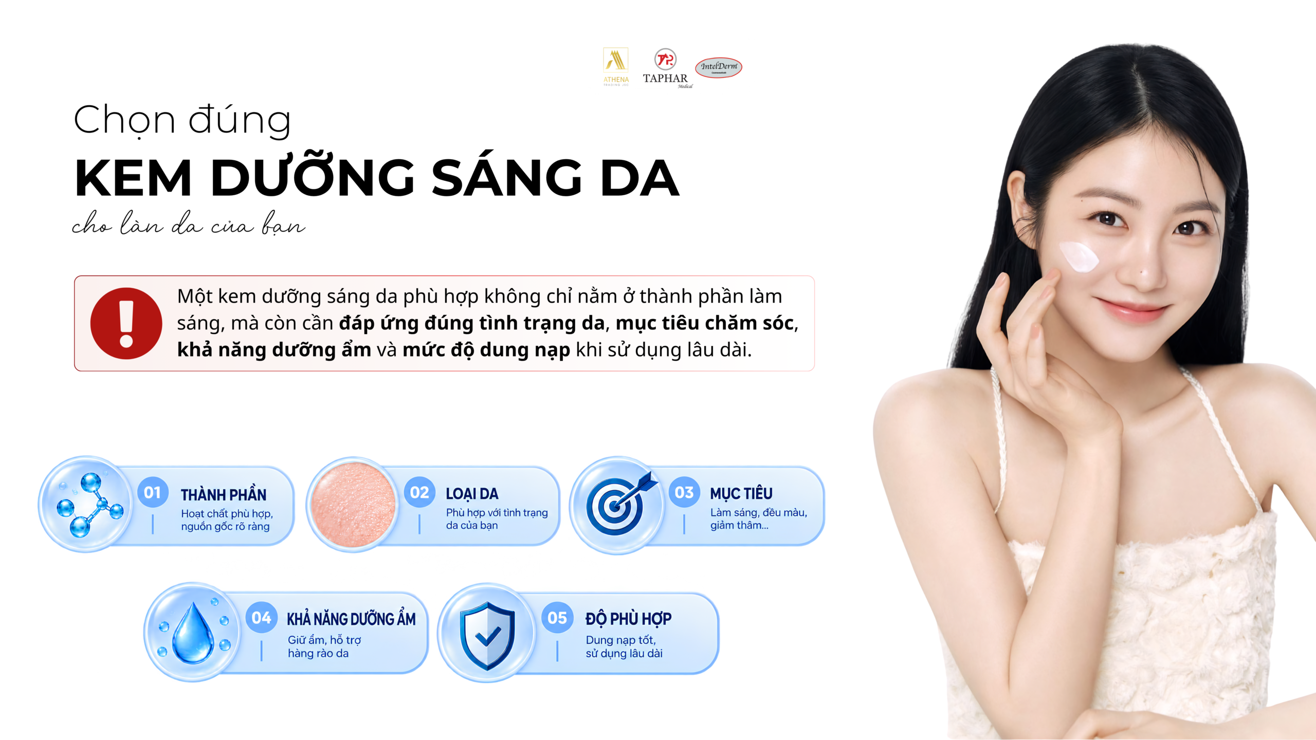 Kem dưỡng trắng da nào tốt và cách chọn kem dưỡng sáng da phù hợp